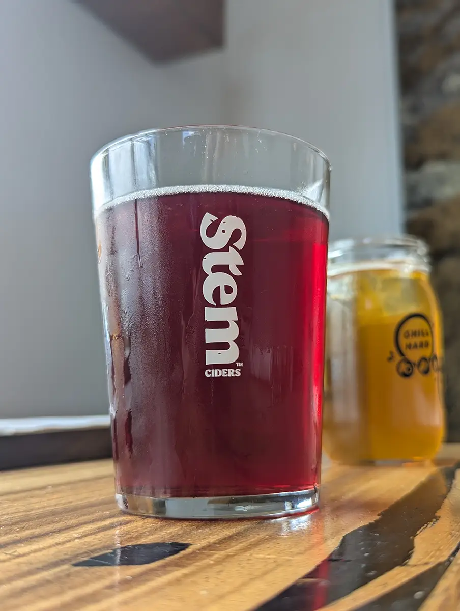 Stem Ciders blueberry lime cider