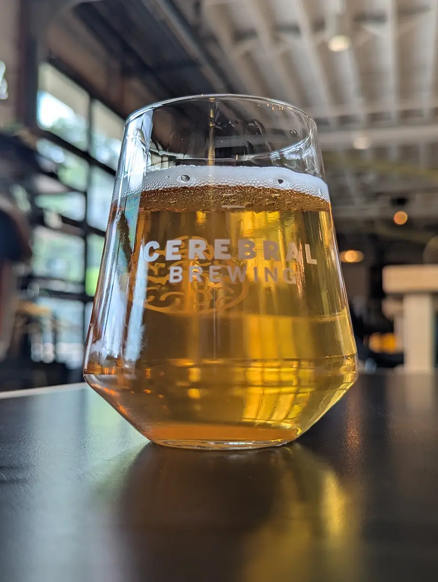 Cerebral Brewing Indigo Effect blue corn lager