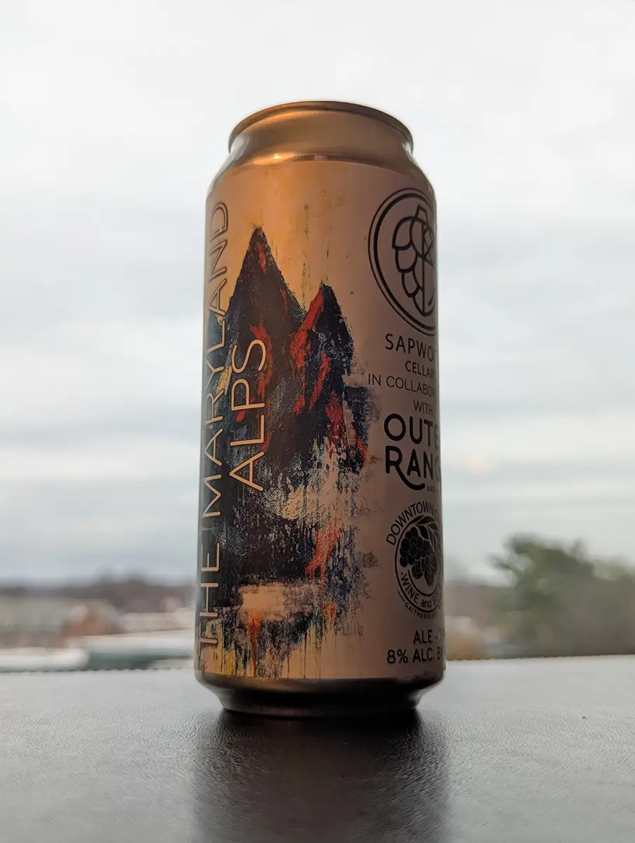 Sapwood Cellars and Outer Range Brewing collaboration dry-hopped double IPA
